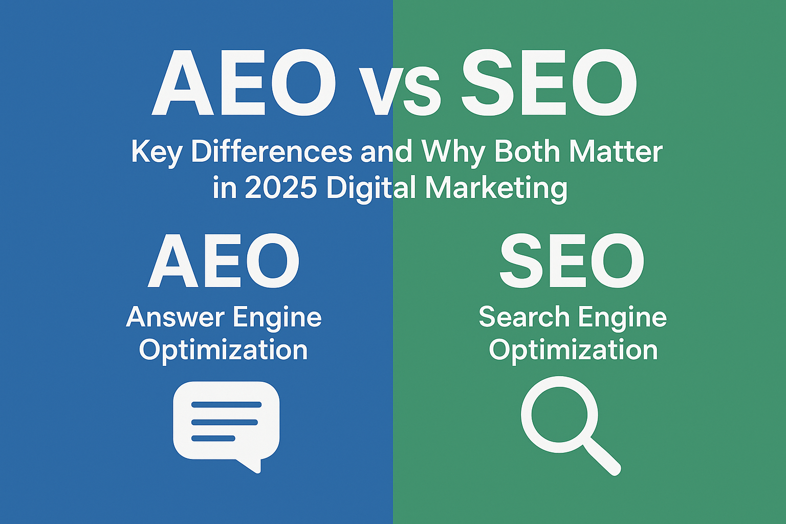 AEO vs SEO: Key Differences and Why Both Matter in 2025 AEO vs SEO