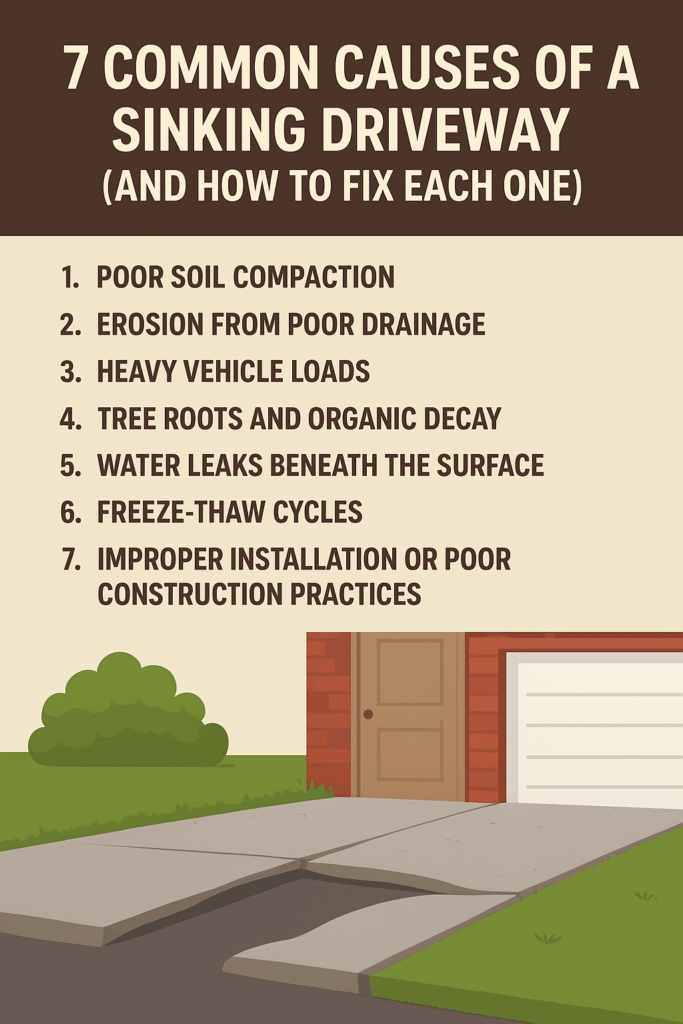 sinking driveways in Florida